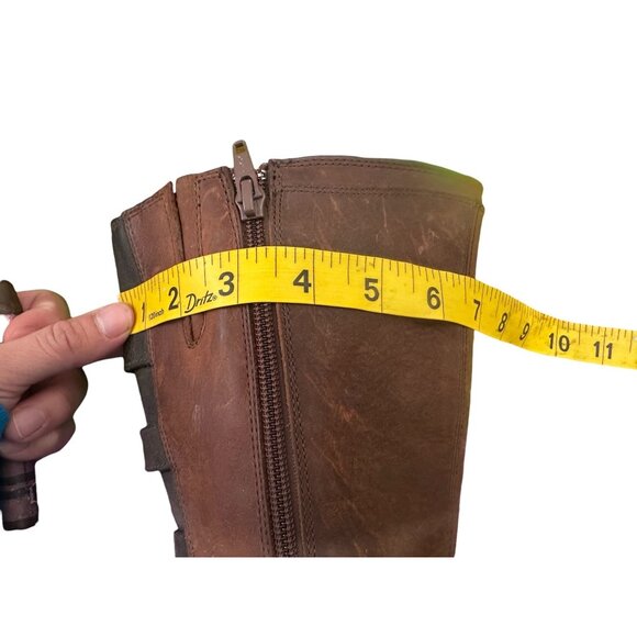 Merrel Captiva Waterproof High Boots Women 7.5 Brown Equestrian Nubuck Suede - Picture 8 of 16